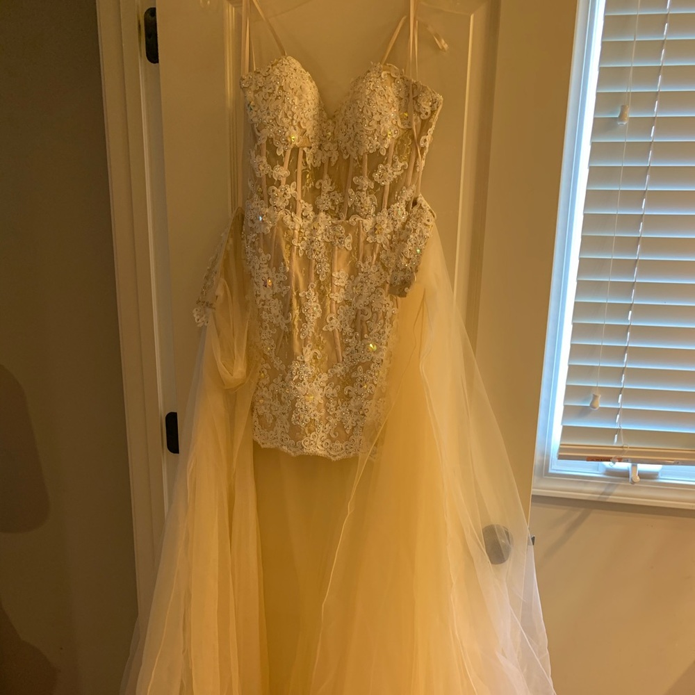 Angela and Alison Long Gold Prom Dress